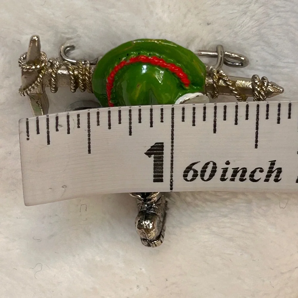 Vintage Wörgl Austria Alpine Souvenir Brooch Ice Axe Tyrolean Hat Hiking Boot